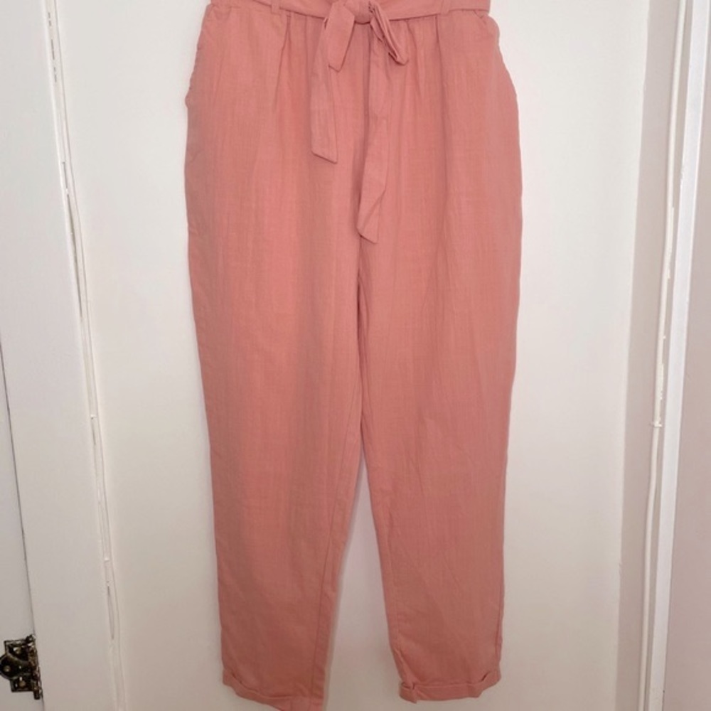 NWT Favlux paperbag pants with tie waist & cuffs